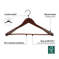 5five Cintre pour veste, Bois foncé