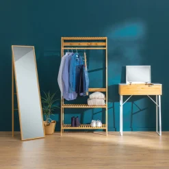 5five Coiffeuse avec miroir, bambou