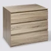 5five Commode 3 tiroirs, Effet bois naturel
