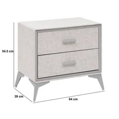5five Commode 2 tiroirs, Gris