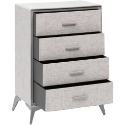 5five Commode 4 tiroirs, Gris