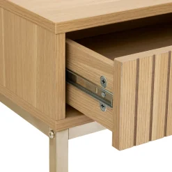 5five Console 2 tiroirs, Effet bois naturel