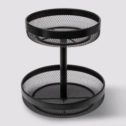 5five Corbeille à fruits 2 niveaux, Noir