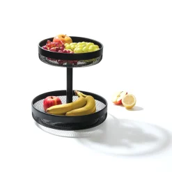 5five Corbeille à fruits 2 niveaux, Noir