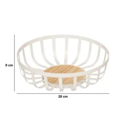 5five Corbeille à fruits, l.28 cm, Blanc