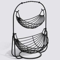 5five Corbeille à fruits, L.34,5 cm, Noir