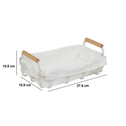 5five Corbeille à pain, L.27,6 cm, Blanc