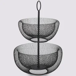 5five Corbeille 2 étages métal  24/29cm