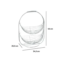5five Corbeille en acier 34cm
