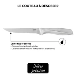 5five Couteau à désosser inox - lame 15cm
