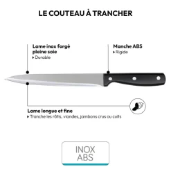 5five Couteau à trancher inox - lame 20cm