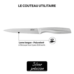5five Couteau utilitaire inox - lame 13,3cm