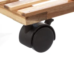 5five Desserte 4 niveaux à roulettes, Bambou noir