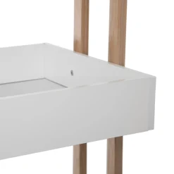 5five Desserte 4 niveaux à roulettes, Bambou blanc