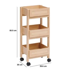 5five Desserte 3 niveaux, Beige