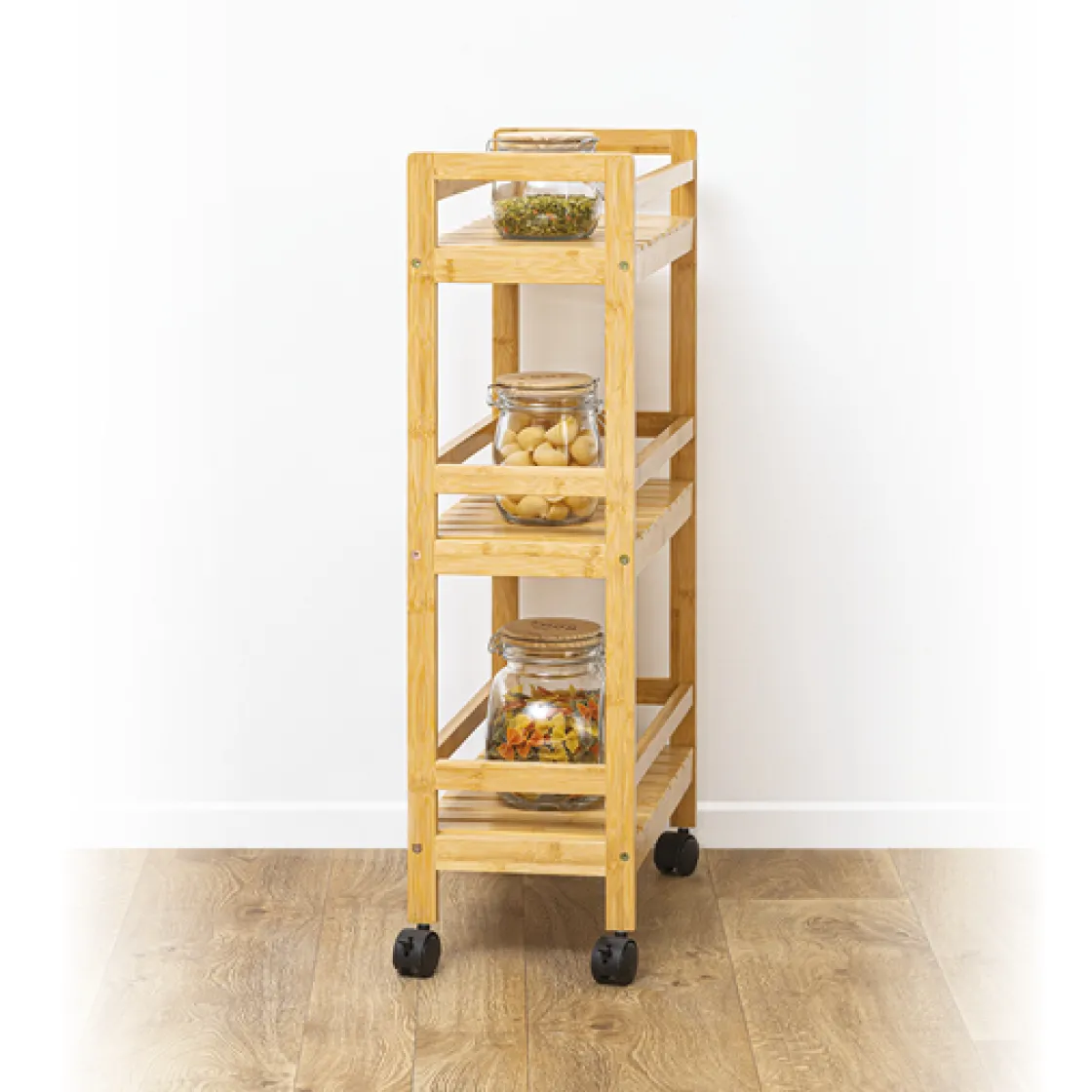 5five Desserte 3 niveaux petit modèle, Bambou