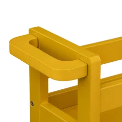 5five Desserte à roulettes 3 niveaux, Jaune moutarde