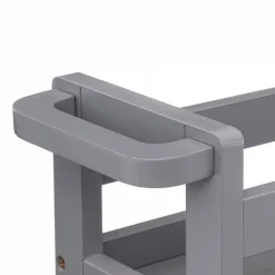 5five Desserte à roulettes 3 niveaux, Gris béton