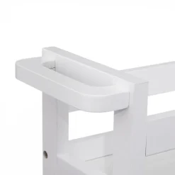 5five Desserte à roulettes 3 niveaux, Blanc coton