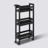 5five Desserte à roulettes 3 niveaux, Noir khôl