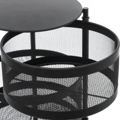 5five Desserte à roulettes 4 étages, Noir