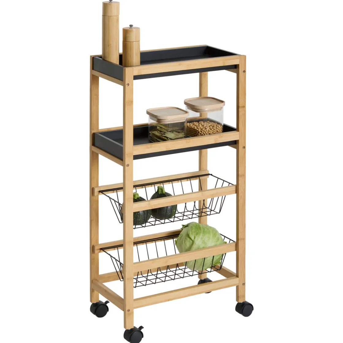 5five Desserte étroite 3 niveaux, Noir