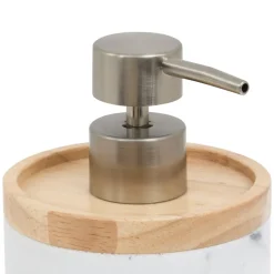 5five Distributeur de savon, 840 ml, Blanc