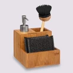 5five Distributeur de savon avec brosse, éponge