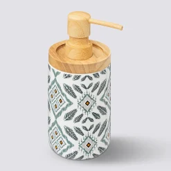 5five Distributeur de savon, Blanc et vert