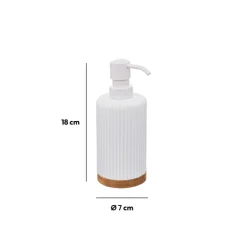 5five Distributeur de savon 270ml, Blanc