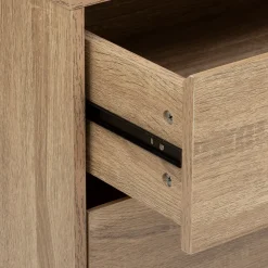 5five Dressing 3 tiroirs avec penderie, Effet bois