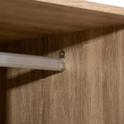 5five Dressing 3 tiroirs avec penderie, Effet bois