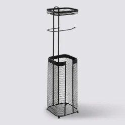 5five Dérouleur avec réserve et support, Métal noir