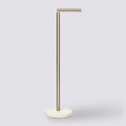 5five Dérouleur avec réserve papier toilette, Effet travertin