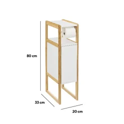 5five Dérouleur meuble avec réserve, Blanc