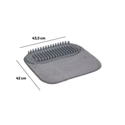 5five Egouttoir à vaisselle tapis 16 courverts, Gris