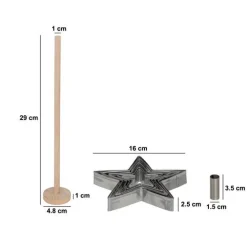 5five Emporte-pièces, 7 pièces, Argent