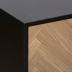 5five Etagère 9 cases, Effet bois et noir