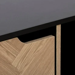 5five Etagère 9 cases, Effet bois et noir