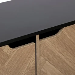 5five Etagère 6 cases, Effet bois et noir