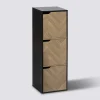 5five Etagère 3 cases, Effet bois et noir