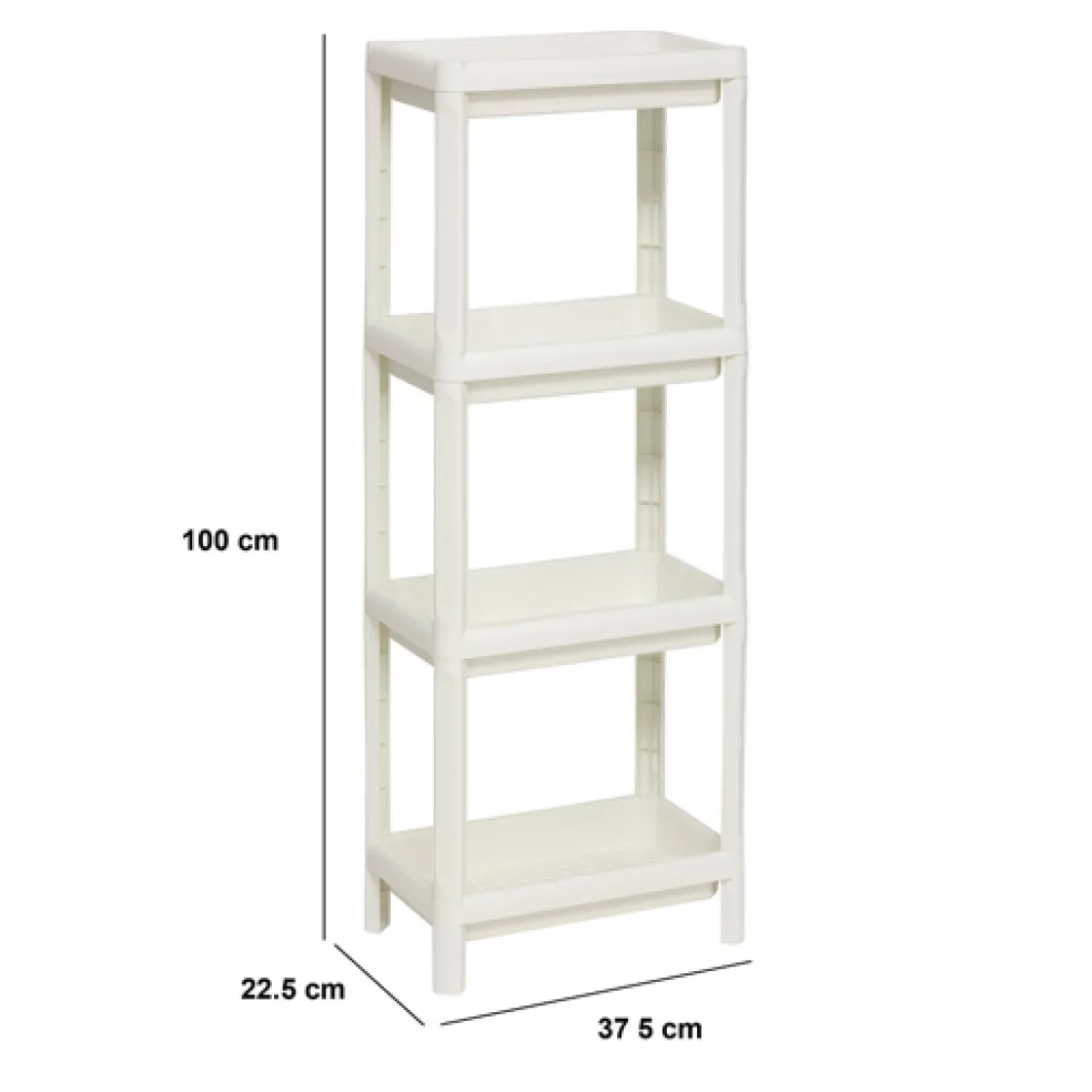 5five Etagère 4 niveaux, Blanc