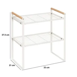 5five Etagère 2 niveaux, blanc