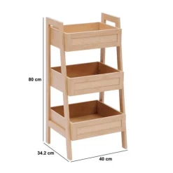 5five Etagère, 3 niveaux, H.80 cm, Beige