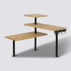 5five Etagère d'angle 3 niveaux, Beige