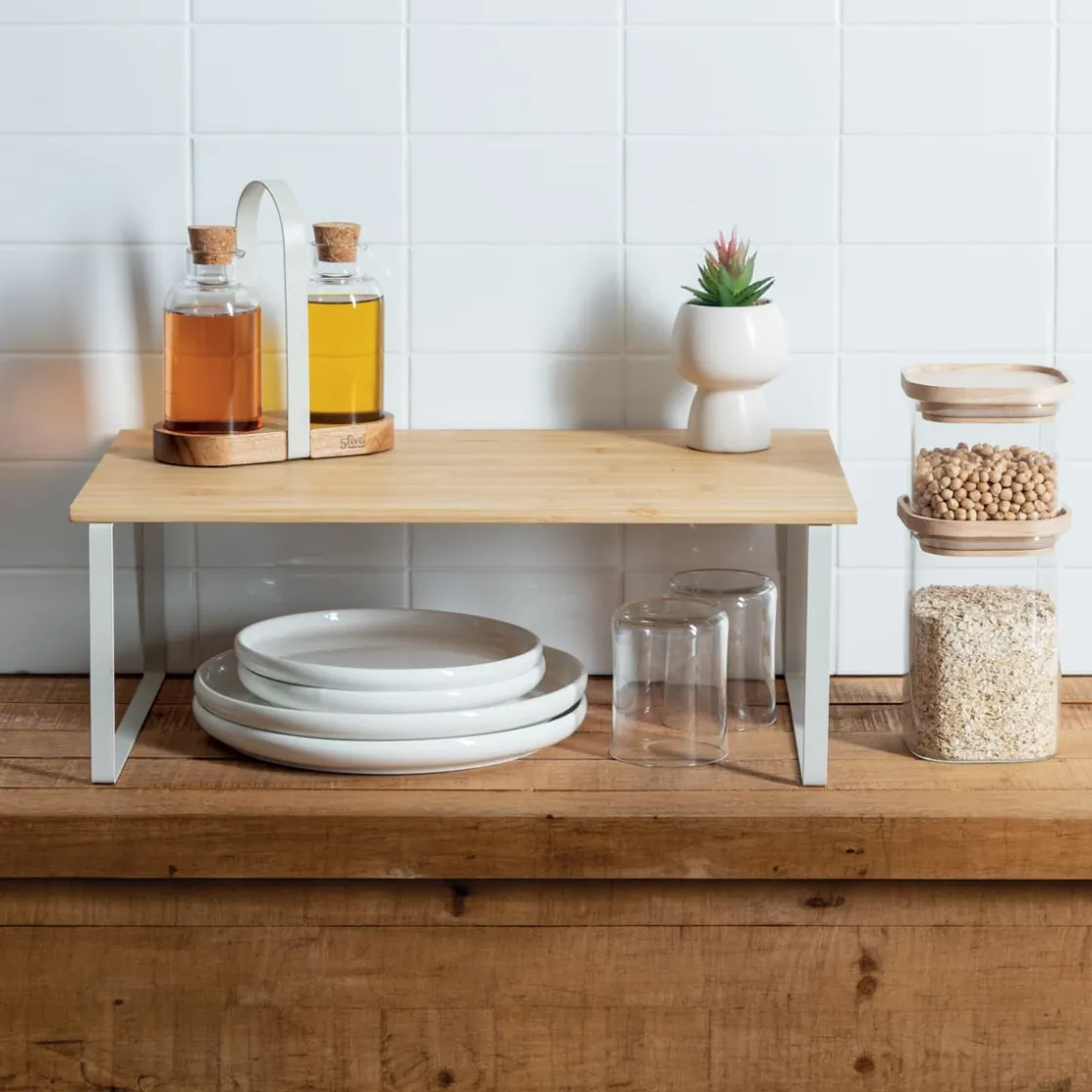 5five Etagère de rangement, Bambou, Beige