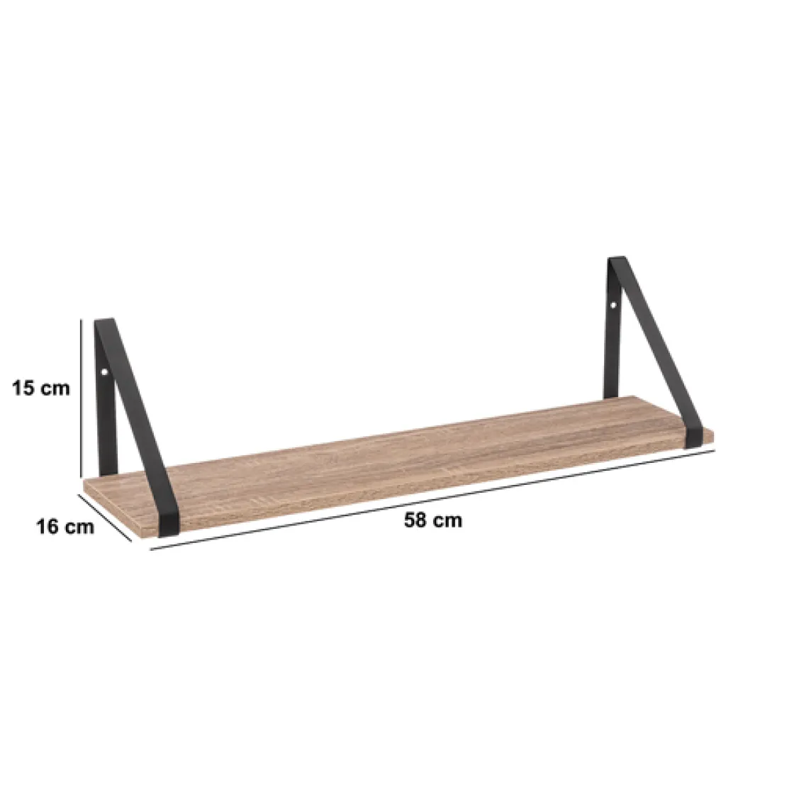 5five Etagère murale 58 cm, Beige