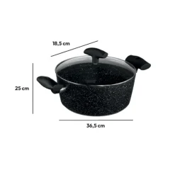 5five Faitout Aluminium forgé, 24 cm