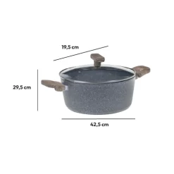 5five Faitout Aluminium forgé, 28 cm