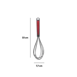 5five Fouet silicone- Noir,rouge